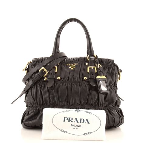 prada milano gaufre leather tote|prada gaufre handbags.